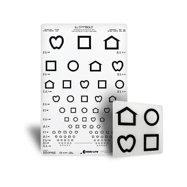 Good-Lite LEA SYMBOLS® 12-Line Translucent Distance ESV1200 and ESV1500 Chart, view 2