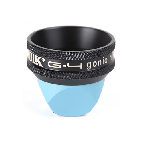 Volk VG4 4 Mirror Glass Gonio Laser Lens, Glass Flange, with Black Ring, view 4