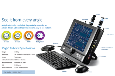 Keeler 4Sight Ultrasound Platform (A-Scan & B-Scan Probes), view 3