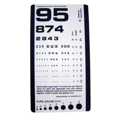 Rosenbaum Pocket Vision Screener
