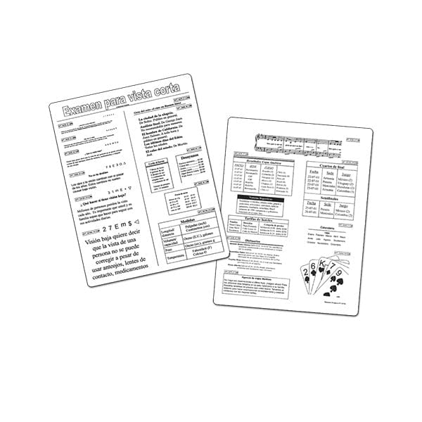Good-Lite Spanish Contemporary Near Vision Card, view 2