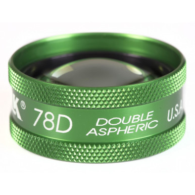 Volk 78D Small Aspheric Lens, Clear, with Green Ring, view 4