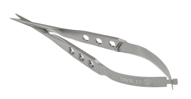 Blink Tenotomy Scissors Curved Blunt Tip, Single Use, Box of 10, view 2